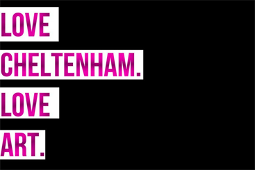 Love Cheltenham. Love Art. logo